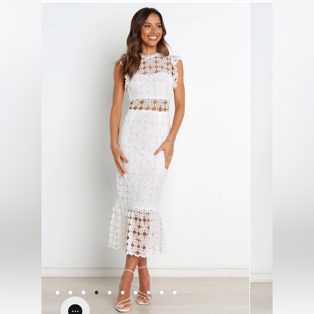 Petal and Pup Lauren Dress White